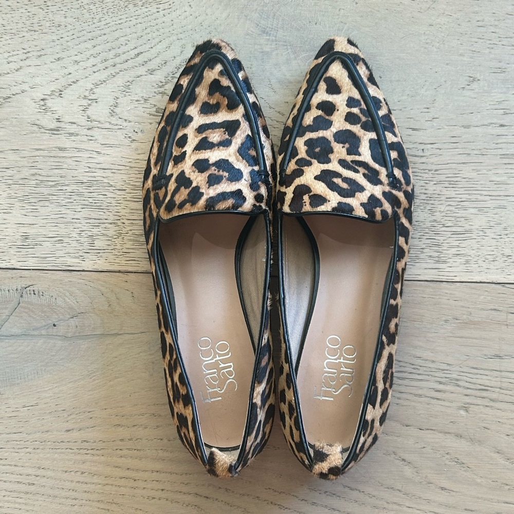 Leopard Calf Hair Loafers